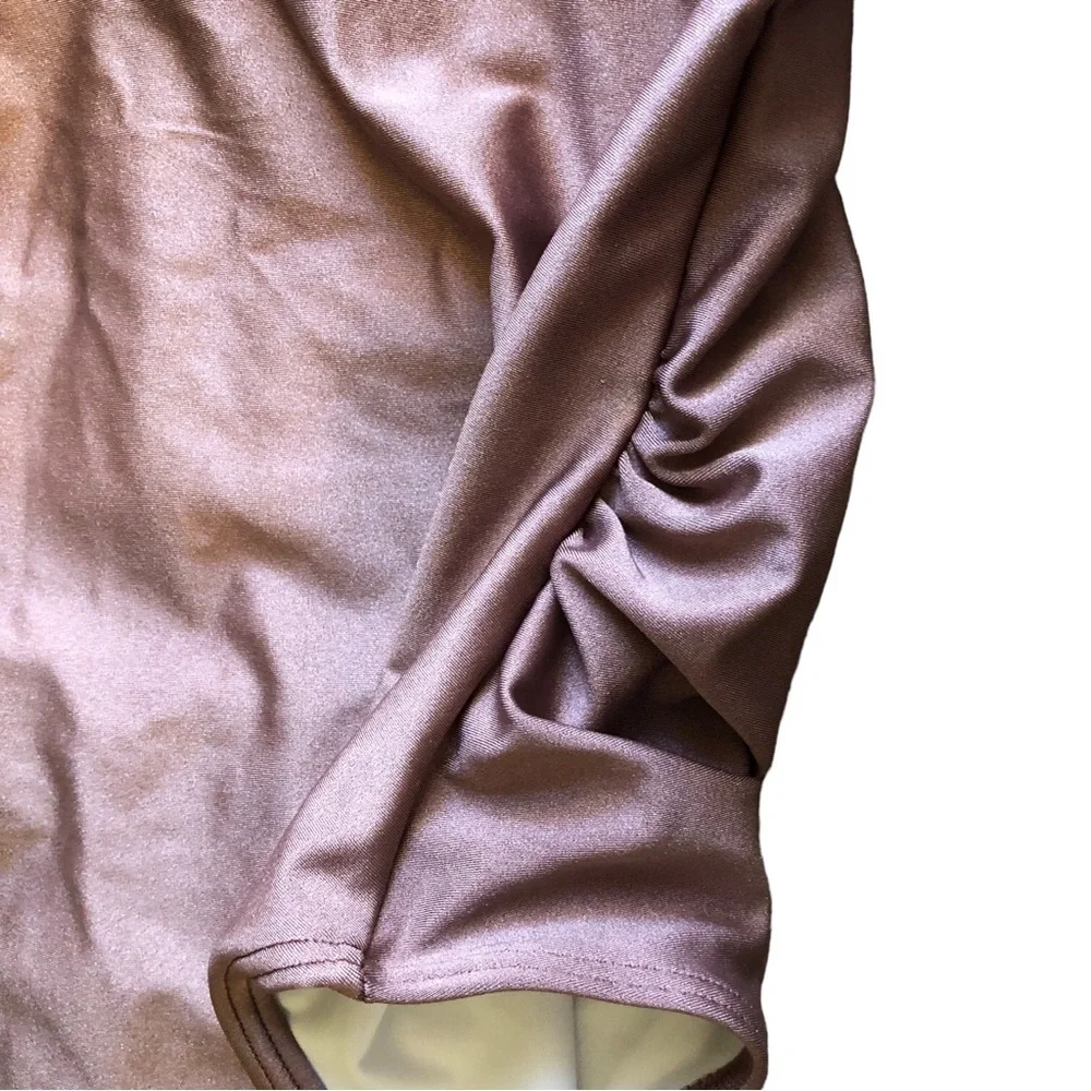 Rylee + Cru Key Hole One Piece Mulberry Shimmer